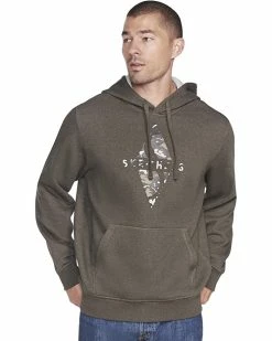 SKECHERS Men's Skech-Sweats Diamond Logo Pullover Hoodie Sweatshirt