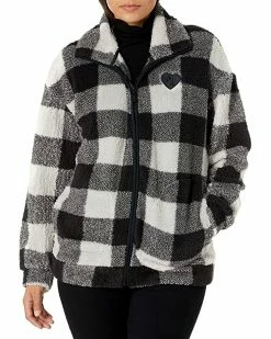 SKECHERS Snuggles Buffalo Check Full Zip Jacket